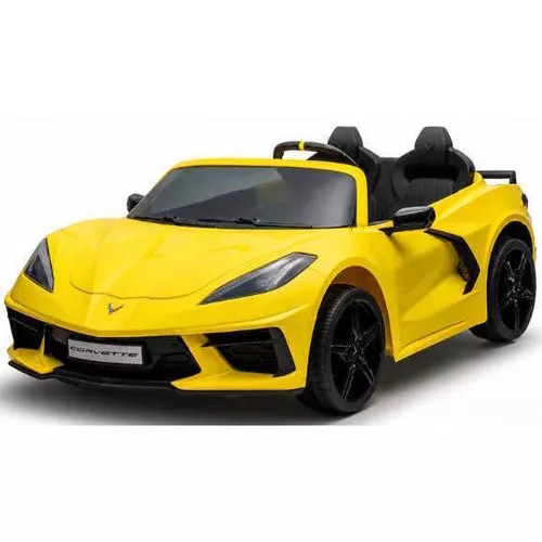 cumpără Mașină electrică pentru copii Kids car 8070490R_Yellow Corvette C8, 12V10AH, scaune din piele în Chișinău 