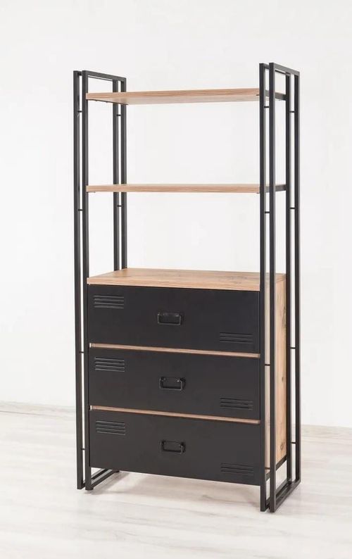 купить Шкаф Trendy Cosmo Cortex 90x180x35cm, raft de carti в Кишинёве 