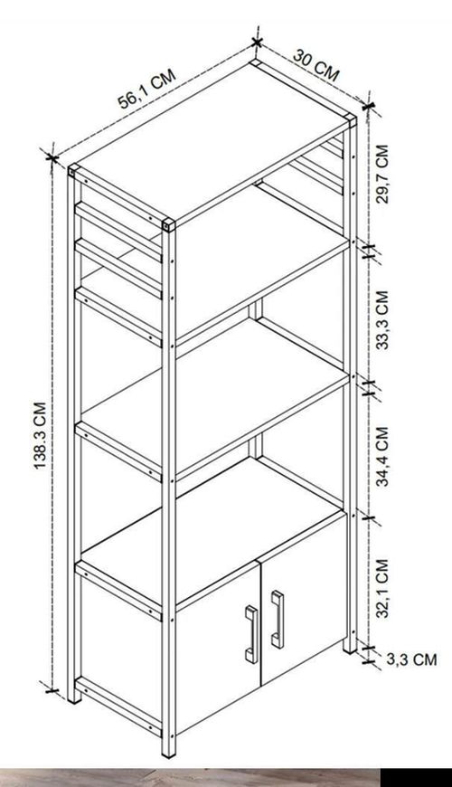 купить Этажерка Nex Home Многоярусный, для кухни, 4 ящика, 56x30x138 см, Белый (28-04-01) в Кишинёве 