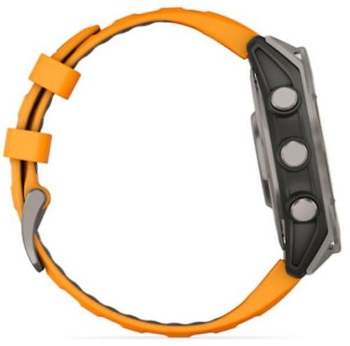 купить Смарт часы Garmin Fenix 8 – 47 mm, Sapphire, Titanium with Spark Orange (010-02904-11) в Кишинёве 