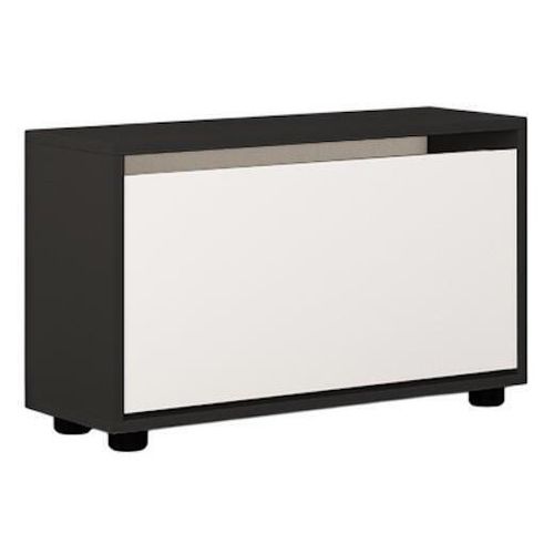купить Полка для обуви Mobildor-Lux Leo 70x27x47H cm Anthracite/White в Кишинёве 