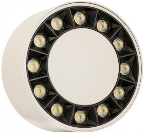купить Освещение для помещений LED Market Surface Downlight Wheel 12W, 4000K, LM-XC006, Ø115*58mm, White+Black в Кишинёве 