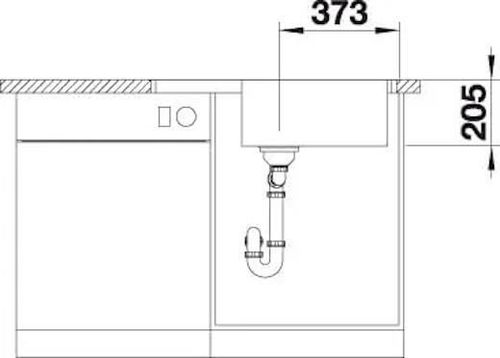 cumpără Chiuvetă bucătărie Blanco LEMIS XL6S-IF COMPACT (inox) 78x50cm pe blat (525111) în Chișinău 