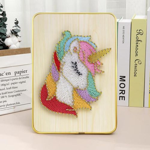 cumpără Set de creație miscellaneous DHACE28033 Set String Art 21x30 Unicorn în Chișinău 