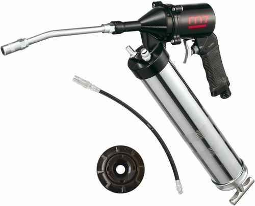 купить Насос для ГСМ Mighty Seven SG-407 Шприц пневматический для раздачи консист.смазки с адаптерами, постоянная подача в Кишинёве 