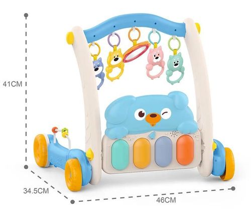 купить Коврик игровой Huanger (19605) Covoras cu zornaitoare 2in1 albastru HE0612 в Кишинёве 