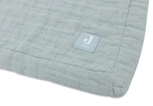 купить Детское постельное белье Jollein 521-511-68084 Paturica din muselina Jacquard Sea Green, 75x100cm в Кишинёве 