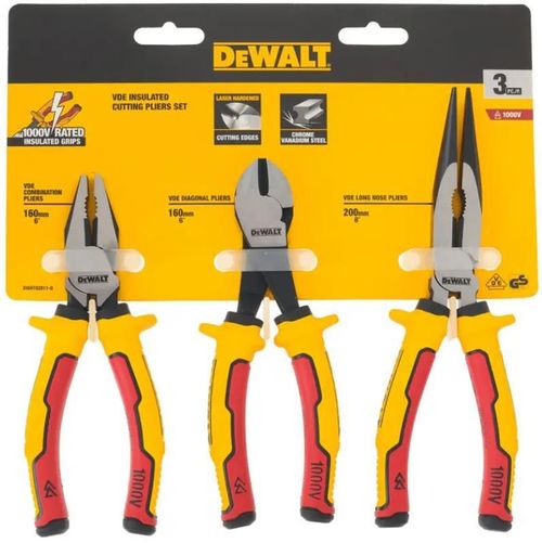 cumpără Clește DeWalt DWHT82811-0 Set de trei clesti VDE 1000V în Chișinău 