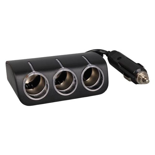 купить Разветвитель для прикуривателя Olesson NO.1521 черный Y15-185, тройник в Кишинёве 