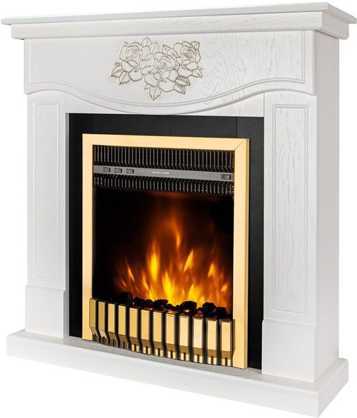 купить Камин электрический ArtFlame Auren & Gala Gold, 950x930x270mm, Alb в Кишинёве 