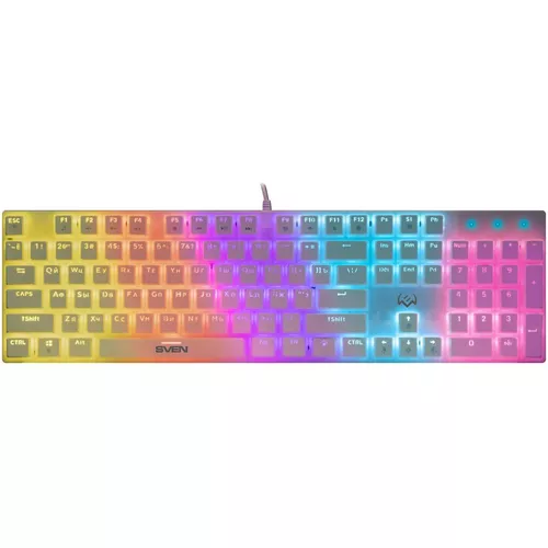 купить Игровая клавиатура Sven KB-G9200 RGB White Rus/Eng в Кишинёве 
