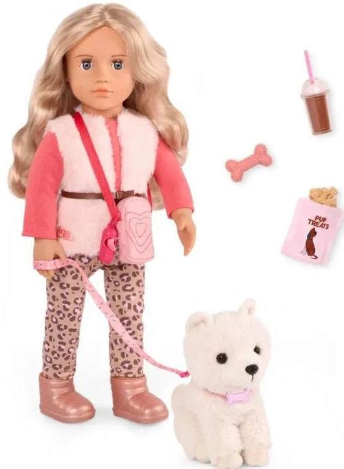 купить Кукла Battat BD31735Z KINSLEY si catelusa KENZI cu accesorii в Кишинёве 