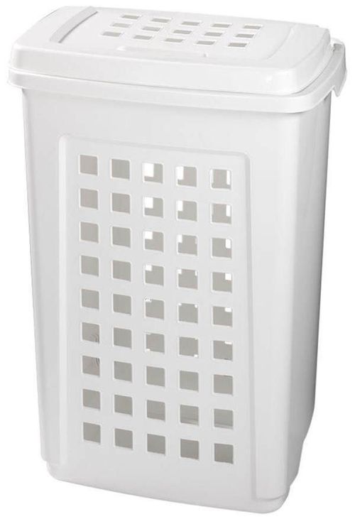 cumpără Coș pentru rufe Bisk 76902 Cos pentru rufe, 60 litri, alb în Chișinău 