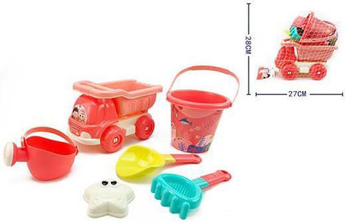 купить Игрушка Promstore 45055 Набор игрушек для песка в машине 6ед, 27x28cm в Кишинёве 