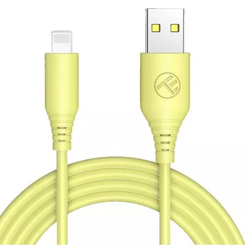 купить Кабель для моб. устройства Tellur TLL155397 Cable USB - Lightning, 3A, 1m, yellow в Кишинёве 