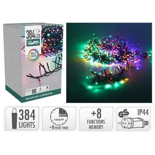 cumpără Ghirlandă Promstore 54466 Luminițe Dense 384LED, multicolor, 4,9m în Chișinău 