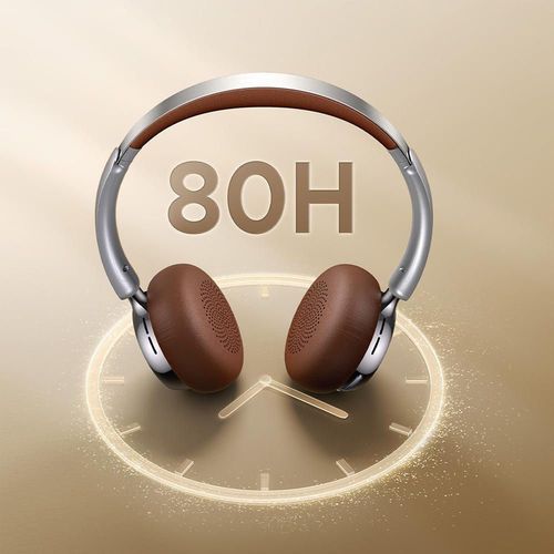 купить Наушники беспроводные Ugreen 75629 Studio Plus Hybrid ANC, HP207, Silver-Brown в Кишинёве 