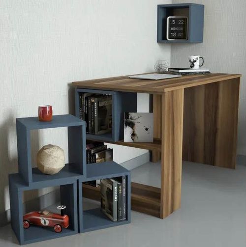 cumpără Masă de birou Trendy Cutie, Nuc, Calcedonie 120x75x65cm în Chișinău 