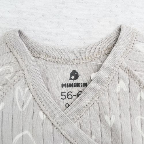 купить Детская одежда Minikin 242130350-56 Набор 3 ед Simple 50-56см серый в Кишинёве 