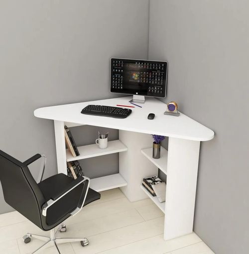 cumpără Masă de birou Trendy Corner, Alb, 80x74x80cm în Chișinău 
