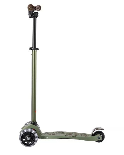 cumpără Trotinetă Micro MMD230 Maxi Deluxe Pro LED Olive Green în Chișinău 