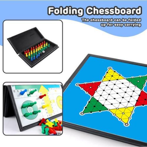 купить Настольная игра miscellaneous 24812 Magnetic game 3in1 (Ludo, Șerpi și Scări, Șah Chinezesc) в Кишинёве 