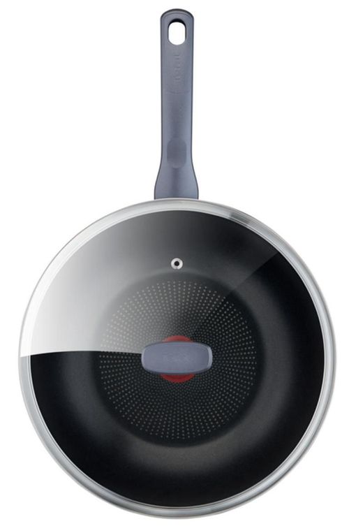 купить Сковорода Tefal G7309955 Daily Cook Wok 28cm cu capac в Кишинёве 