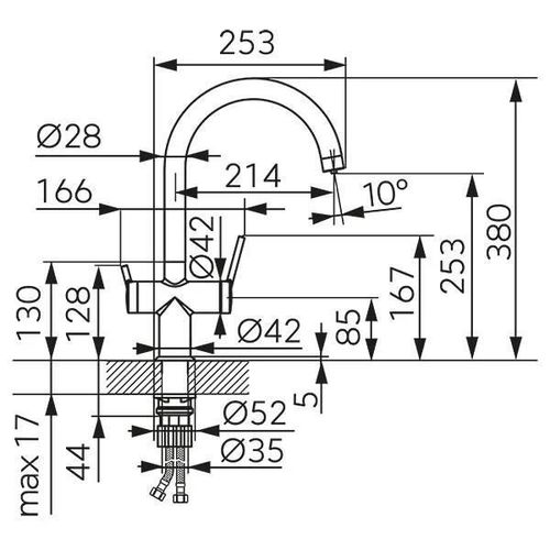 cumpără Bateria bucătărie Ferro Filtrata BFT41+FFT4-ACAG-SET (filtru carbune activ si nanosilver) în Chișinău 