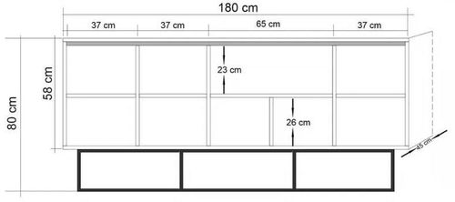 купить Комод Trendy Medula cuantica-200, 180x80x40cm (GTR001228) в Кишинёве 