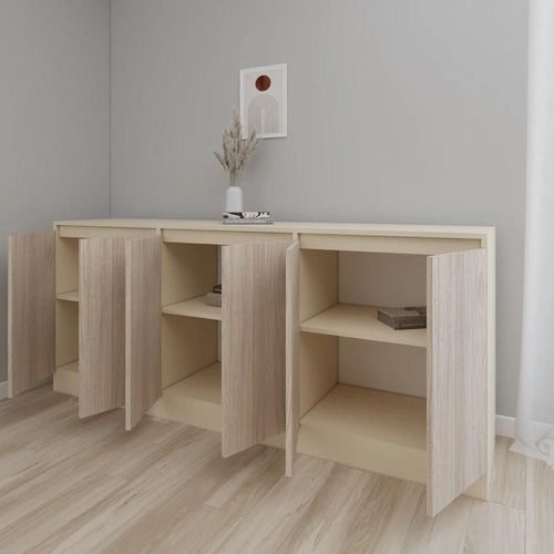cumpără Comodă Smartex (16484) Т8 180cm Ivory+Stejar Deschis în Chișinău 