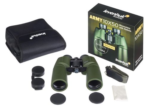 купить Бинокль Levenhuk Army 10x50 with Reticle в Кишинёве 