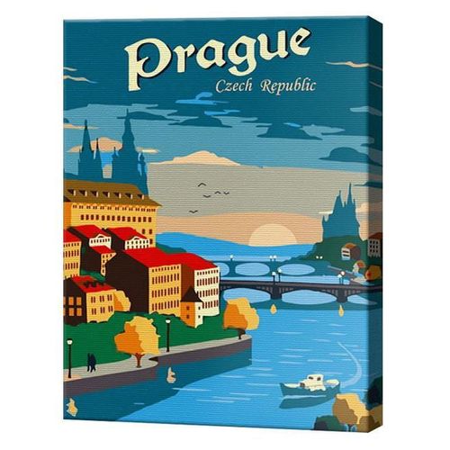 купить Картина по номерам Art Gallery EX7704 30x40cm Praga. Poster в Кишинёве 