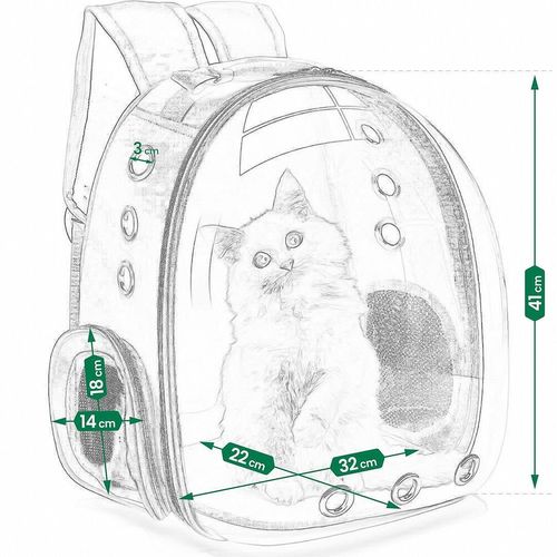 cumpără Transport pentru animale Jumi CD-281264 Rucsac pentru animale de companie, Negru în Chișinău 