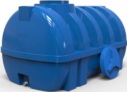 купить Летний душ Uniplast 37260 Rezervor apa 1500L orizontal, oval (albastru) cu stut D. 3/4", 150x120x125cm в Кишинёве 