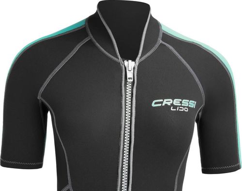 cumpără Accesoriu pentru înot Cressi-Sub LIDO LADY SHORTY WETSUIT black/aquamarine 2mm M/3 (LV457003) în Chișinău 