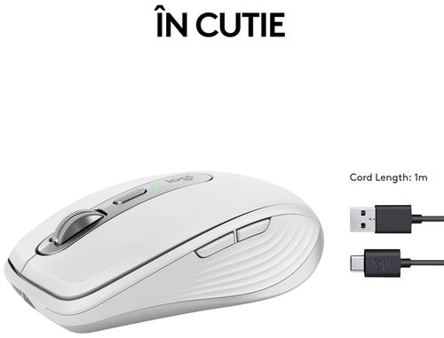 cumpără Mouse Logitech MX Anywhere 3S - Pale Grey în Chișinău 