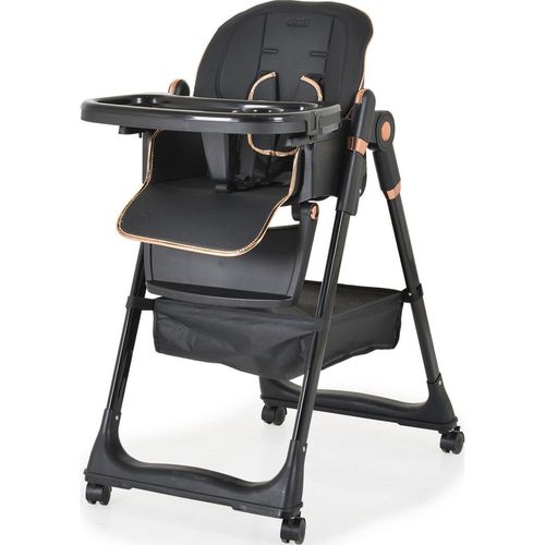 купить Стульчик для кормления Moni Lindo Black в Кишинёве 