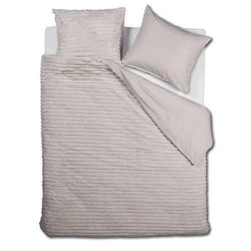 купить Постельное белье Riviera Maison 333127 Furry Stripes 240x200/220 Off-white в Кишинёве 