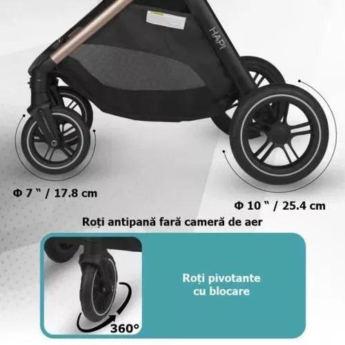 cumpără Сărucior pentru copii Coccolle Hapi Soley H2003 Carucior 3/1, Simply Taupe în Chișinău 