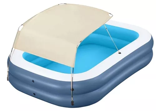 купить Бассейн надувной Bestway 54449 Summer Bliss Shaded Family Pool 254x178x140cm с тентом в Кишинёве 