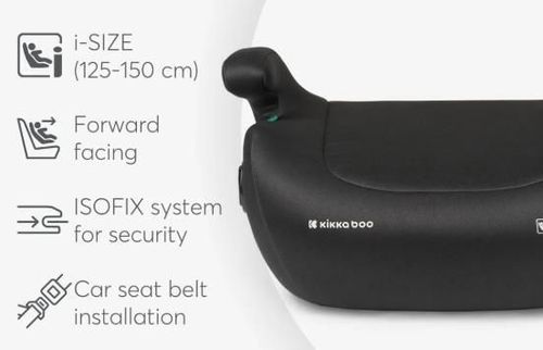 cumpără Scaun auto Kikka Boo 41002160034 Inaltator i-Tip 2 i-Size Black, 125-150cm în Chișinău 