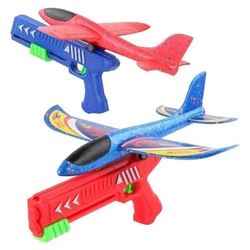 купить Игрушечное оружие Toi-Toys 43688Z Avion cu lansator tip pistol, 4 modele в Кишинёве 
