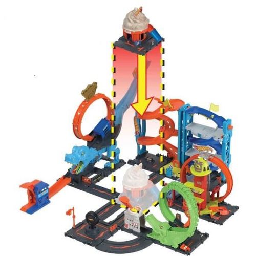 купить Машина Hot Wheels HKX38 Set de joc Vârtej de înghețată în centrul orașului в Кишинёве 