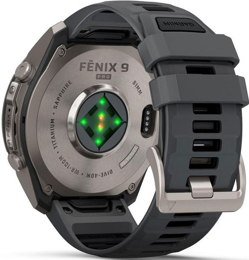 cumpără Ceas inteligent Garmin Fenix 9 Pro, 51mm, Ti w/Gpt/Blk bnd (010-04337-26) în Chișinău 