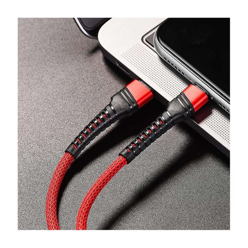 купить Borofone BU21 Dragon PD Type-C to Lightning (1.2m) fast charging 3A data cable for Lightning red в Кишинёве 