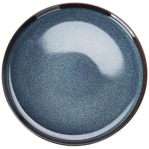 купить Тарелка Promstore 52420 de servire 26cm Reactiv Glaze, albastra в Кишинёве 