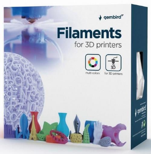 купить Нить для 3D-принтера Gembird PLA Filament, Fluorescent Green, 1.75 mm, 1 kg в Кишинёве 