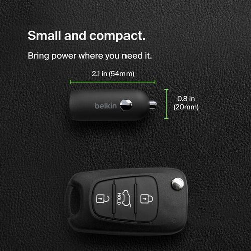 cumpără Încărcător pentru automobil Belkin CCA004BTBK 30w USB-C PD PPS Car Charger în Chișinău 