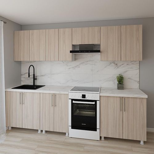 cumpără Mobilă pentru bucatarie Smartex (30036) K1 280cm Stejar Deschis în Chișinău 