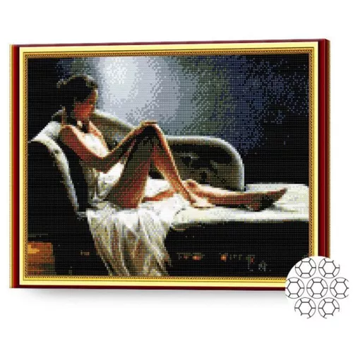 купить Картина по номерам Art Gallery GA70667 Mozaic cu diamante 40x50cm Odihna mult asteptata в Кишинёве 